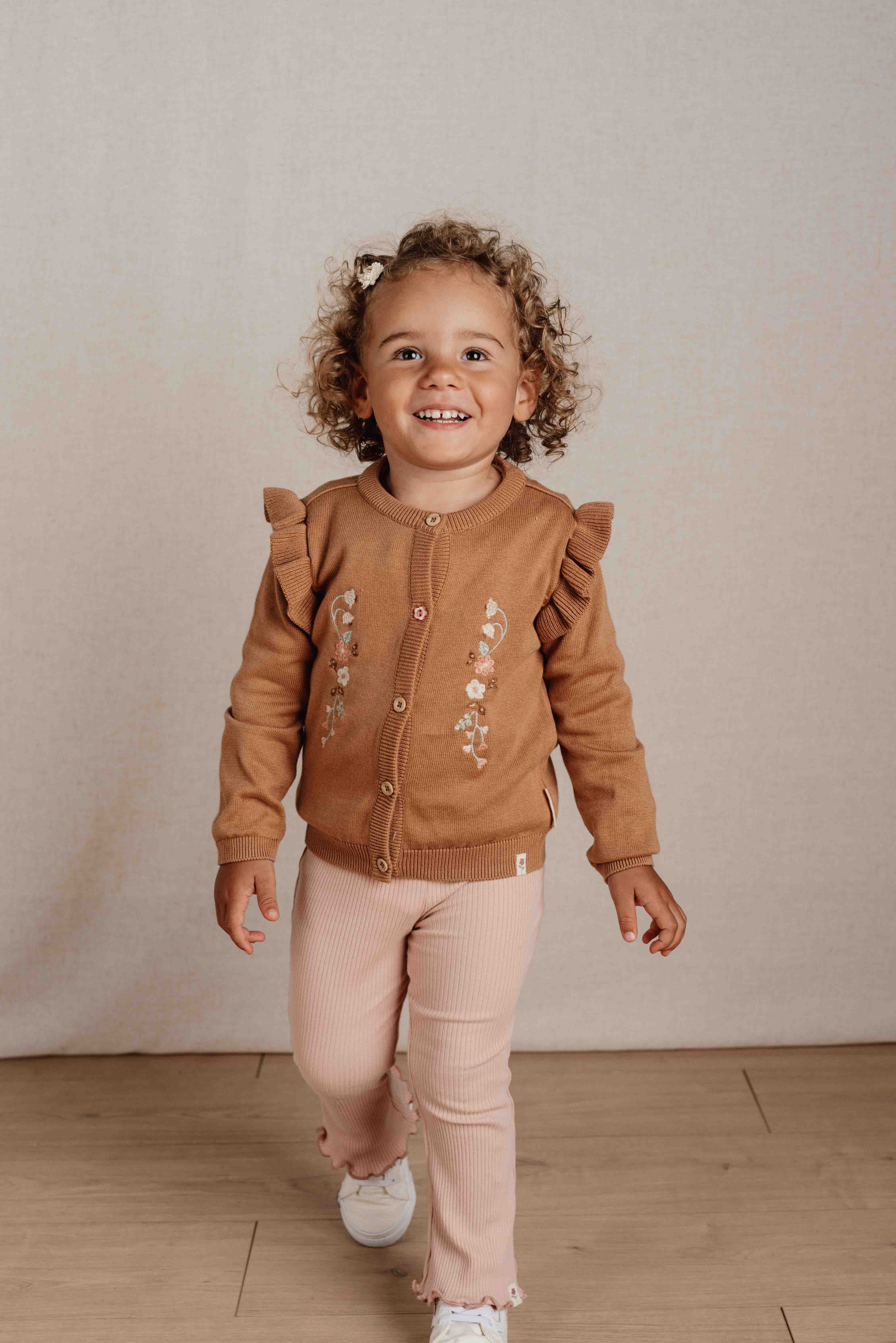 Cardigan en tricot Brown - Little Dutch