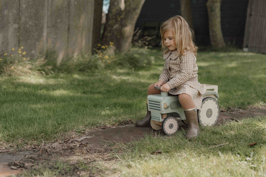 Brown check skirt - Little Dutch