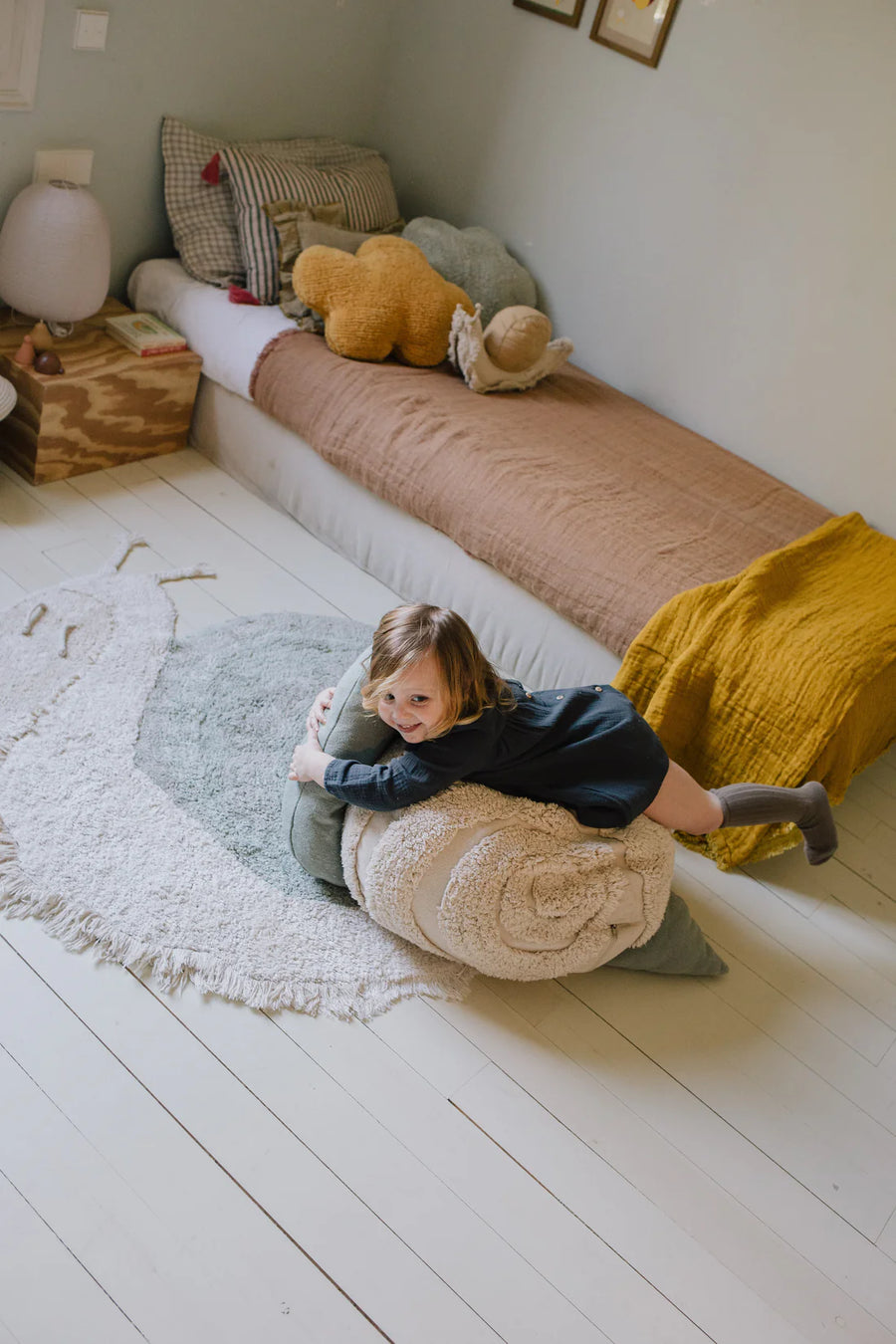 Tapis lavable en coton Animal Snail - Lorena Canals