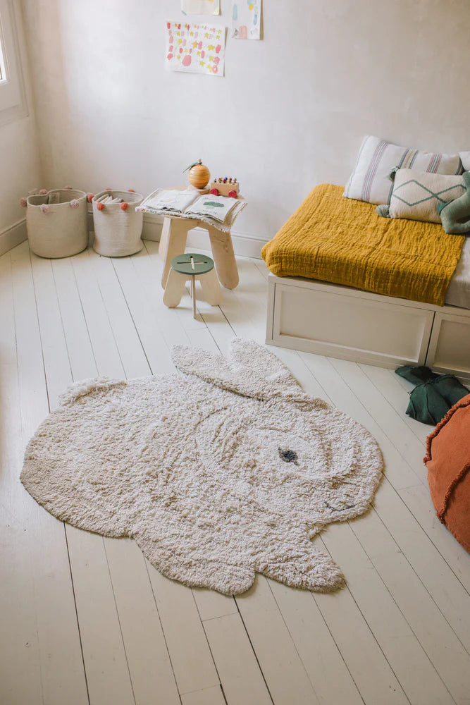 Tapis lavable en coton Animal Bunny - Lorena Canals