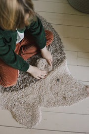 Tapis lavable en coton Animal Hedgehog - Lorena Canals