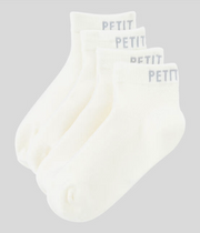 Pack of 2 pairs of low jersey socks in White - Petit Bateau