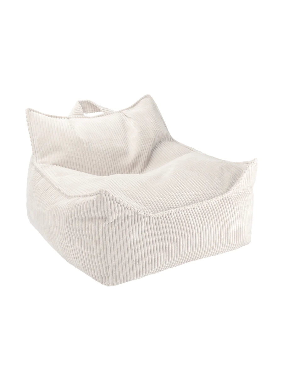 Marshmallow corduroy pouf armchair - Wigiwama 