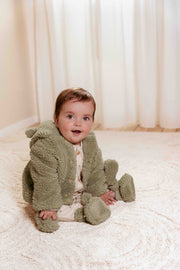 Teddy veste Soft Green - Little Dutch