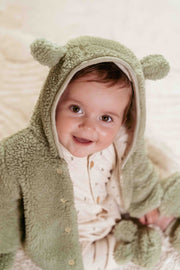 Teddy veste Soft Green - Little Dutch