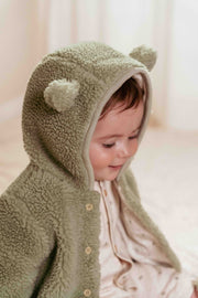 Teddy veste Soft Green - Little Dutch