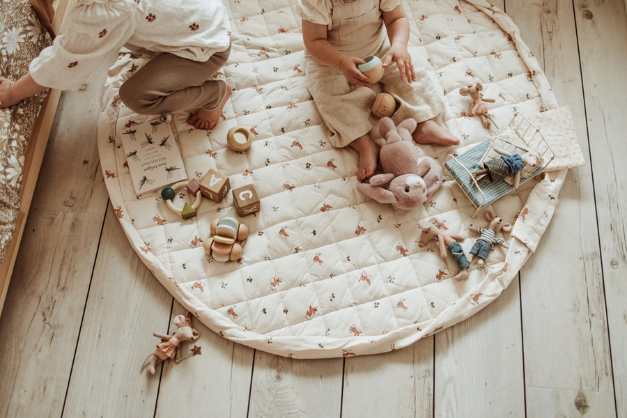 Tapis d'éveil et sac de rangement Coton Bio Rabbit - Play&Go