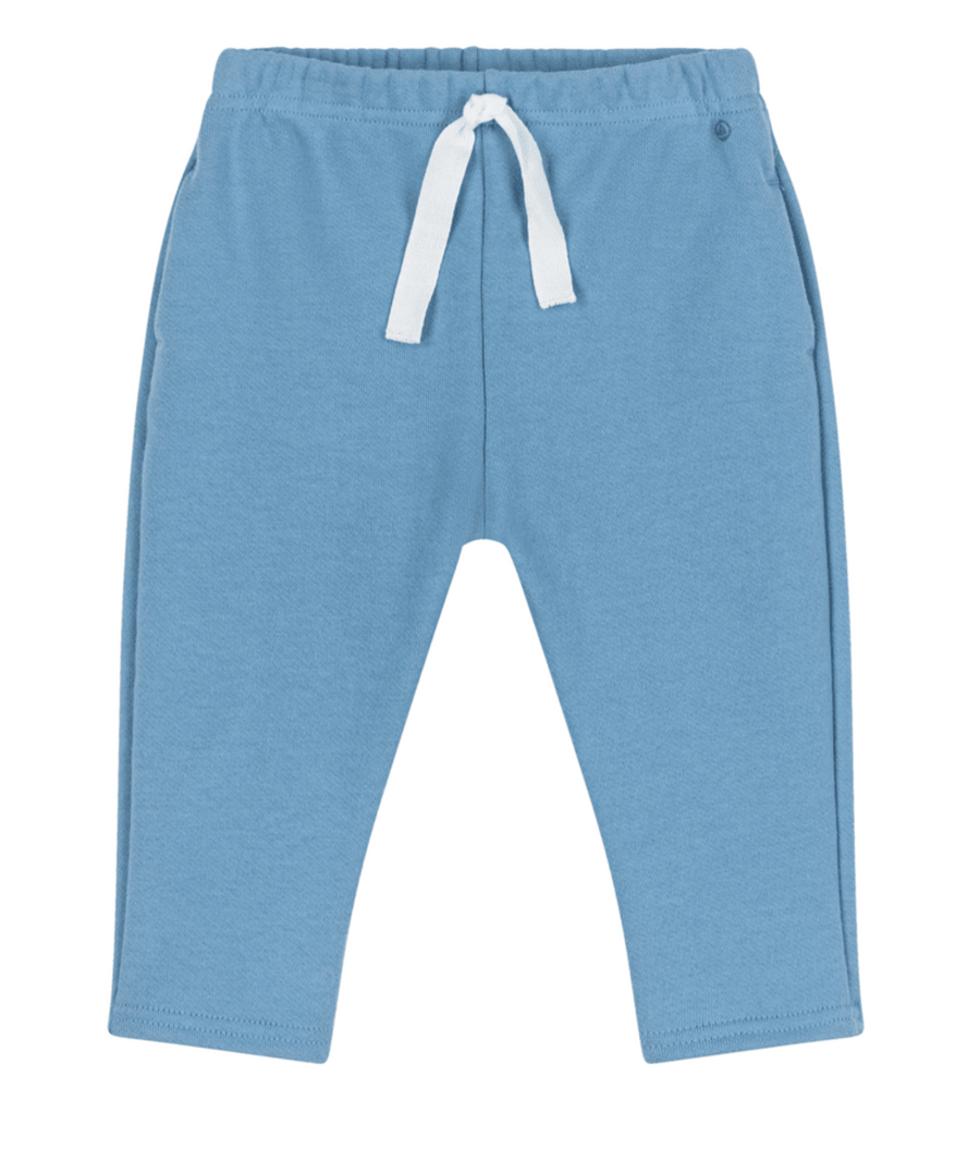 Baby fleece pants | Blue Azul - Small Boat