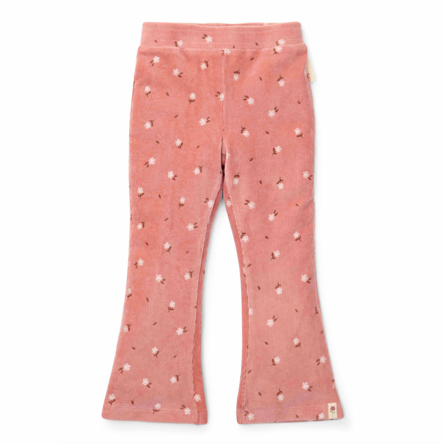 Pantalon évasé Warm Rose Flowers - Little Dutch