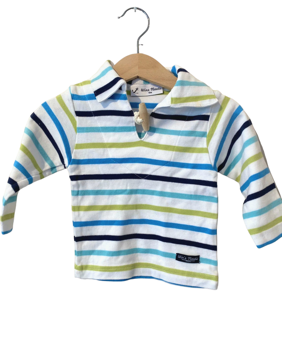 Tee-shirt marin rayé multicolore (6M/68cm) - Wins Nautic