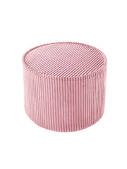 Petit Pouf velours côtelé Pink Mousse - Wigiwama