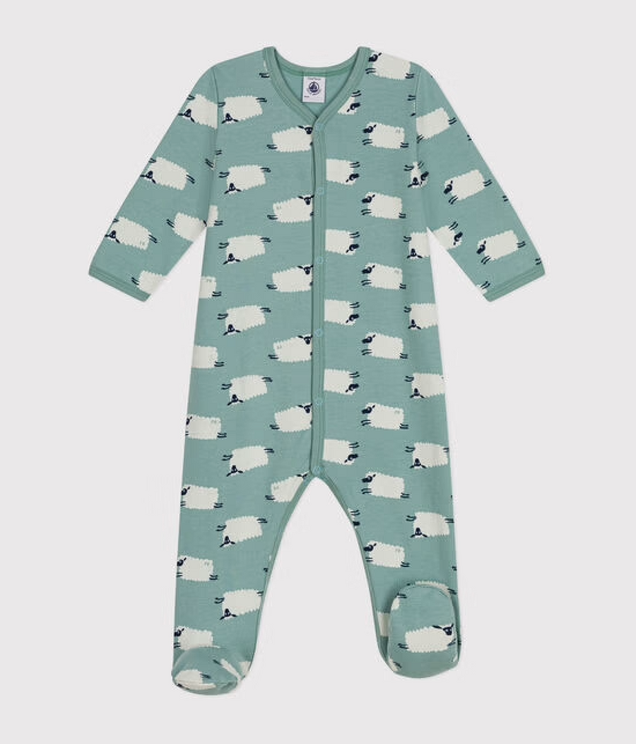 Pyjama van badstof voor baby's | Zout - Petit Bateau