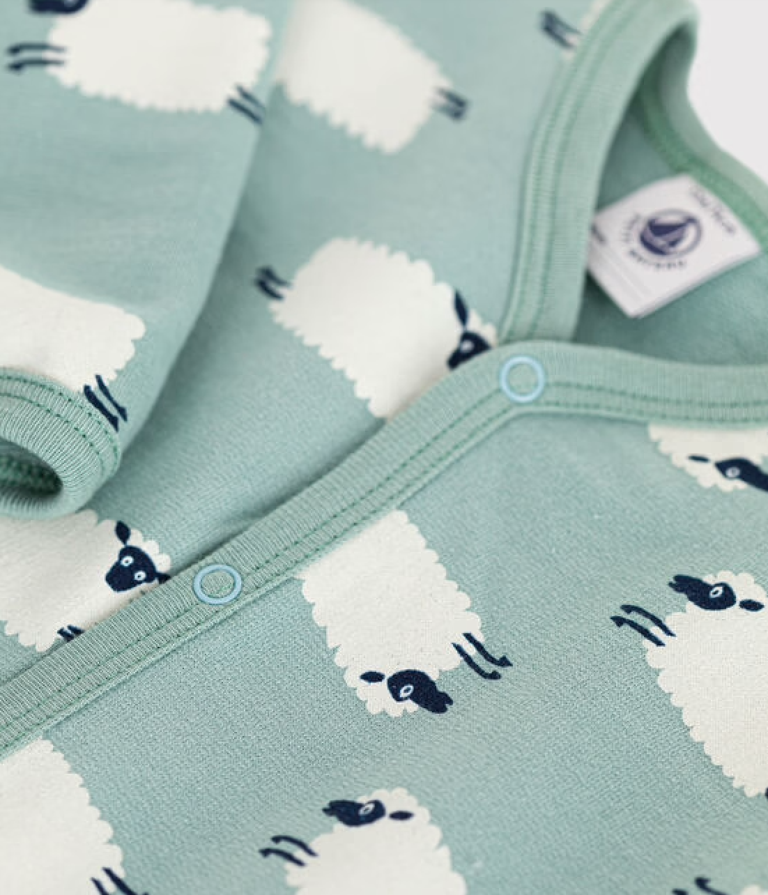 Pyjama van badstof voor baby's | Zout - Petit Bateau