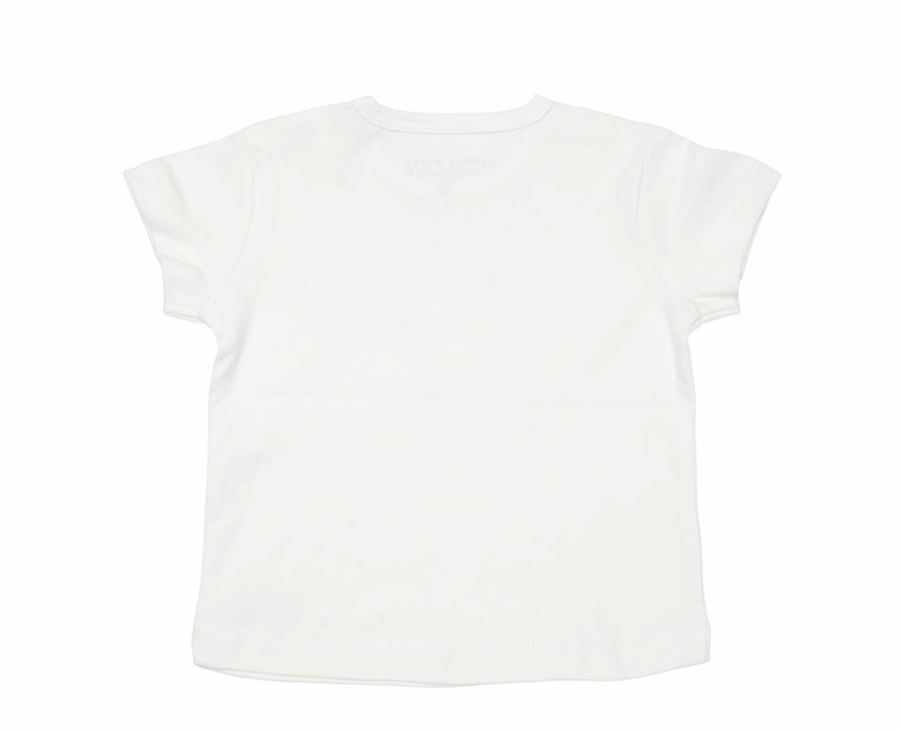 T-shirt manches courtes Little Goose Walking White - Little Dutch