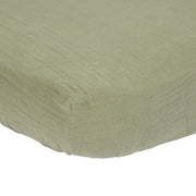 Hoeslaken 70x140/150cm Mousseline Beige - Little Dutch