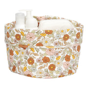 Vintage Little Flowers round toilet basket - Little dutch