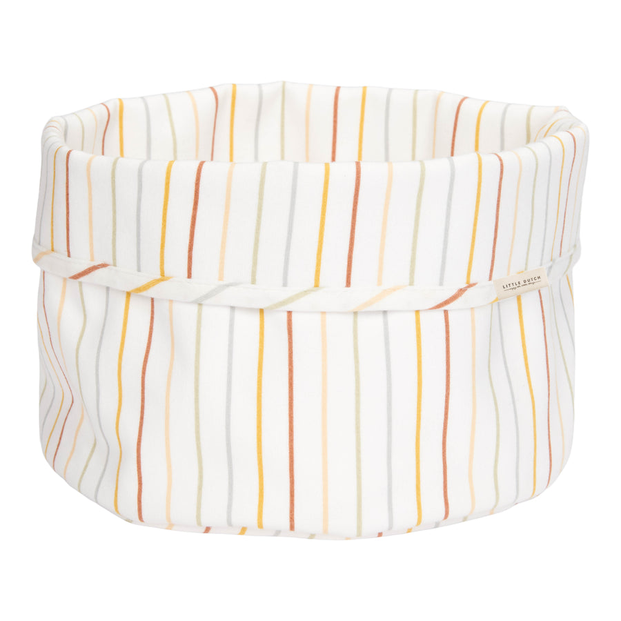 Vintage Sunny Stripes ronde toiletmand - Little Dutch