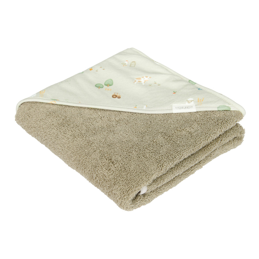 Pure Beige bath cape - Little dutch