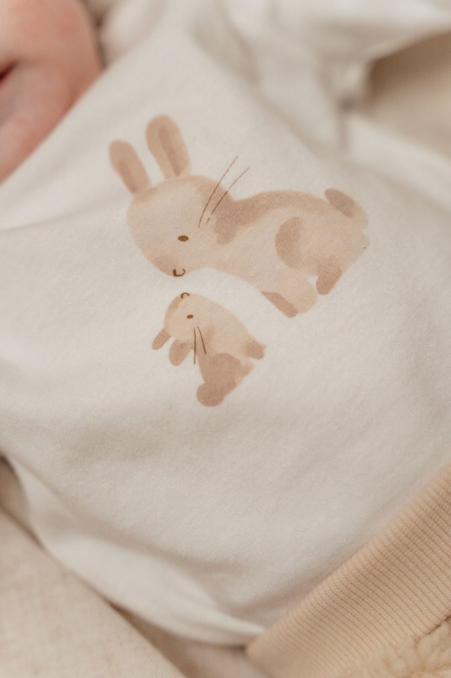 Baby Bunny Wit t-shirt met lange mouwen - Little Dutch