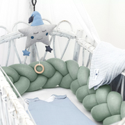 Mint Knit Braided Bed Braid - Nordic Coast Company 