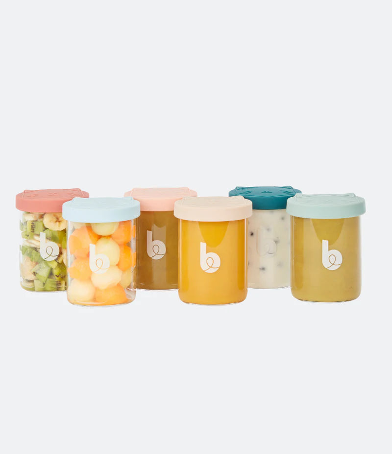 Set of 8 ISY BOWLS glass storage jars - Babymoov