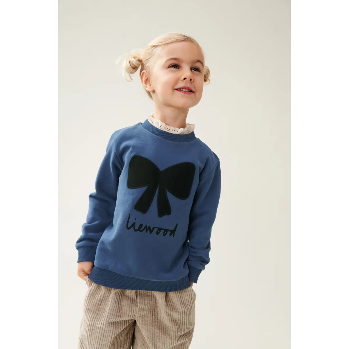 Sweatshirt Rakel Bow / Indigo blue - Liewood