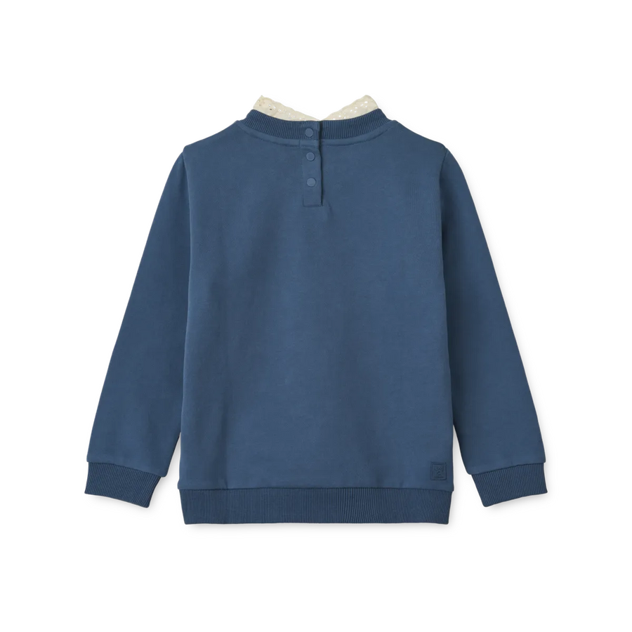 Sweatshirt Rakel Bow / Indigo blue - Liewood