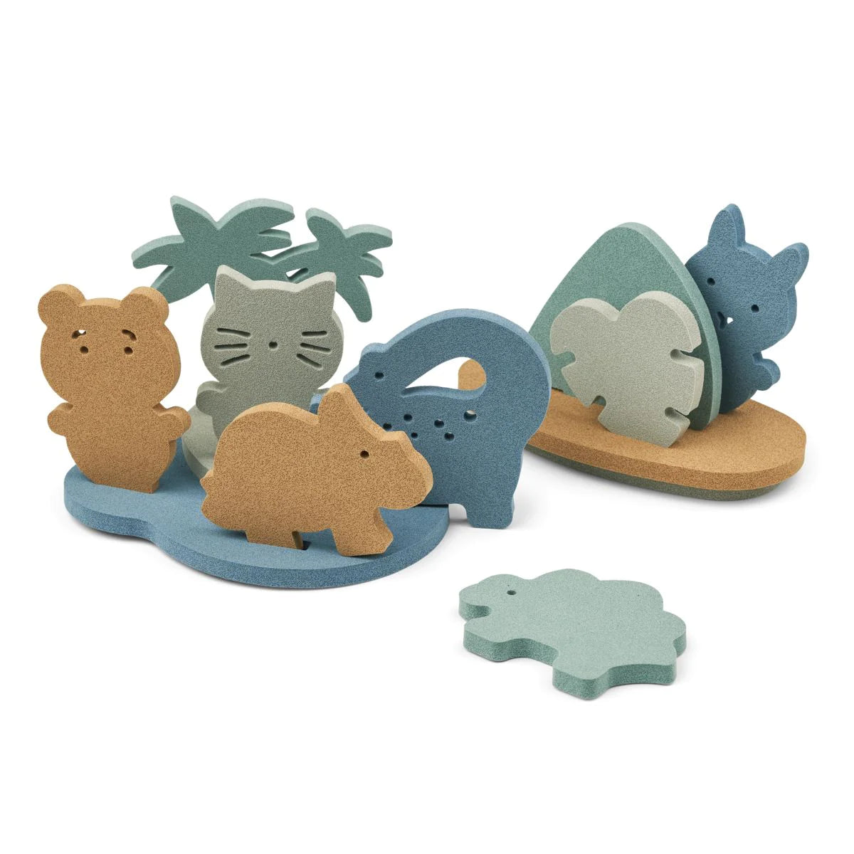 Jouets de bain pour enfants (shark Laole 7 Piece Set (sac)
