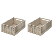 Lot de 2 boîtes de rangement Weston taille M | Sandy - Liewood