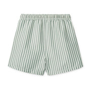 Short de bain à rayures Duke | Stripe Peppermint/Crisp white - Liewood