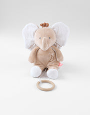 Babou mini muziekknuffel in Veloudoux Caramel - Noukies