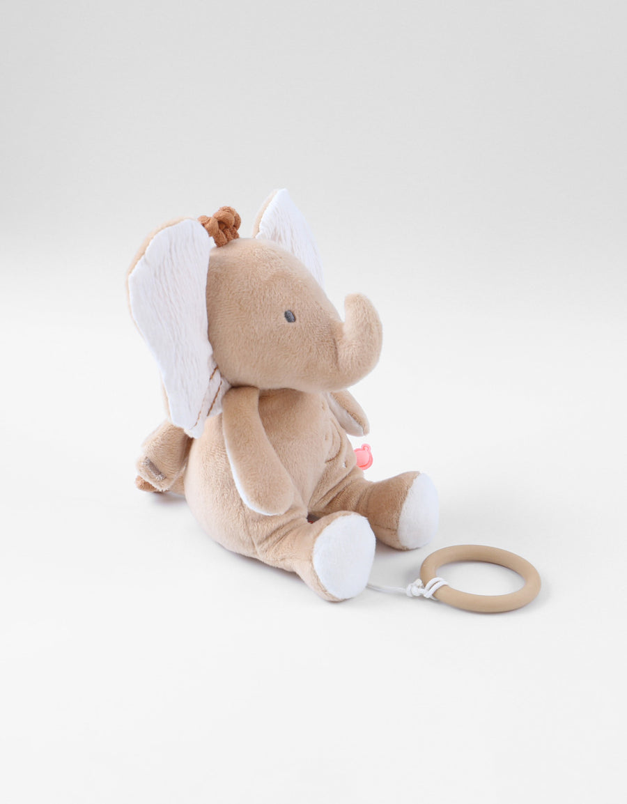 Babou mini muziekknuffel in Veloudoux Caramel - Noukies