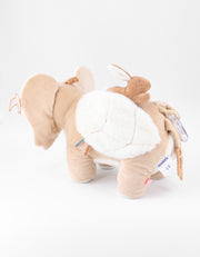 Babou activity soft toy in Veloudoux and Caramel muslin - Noukies