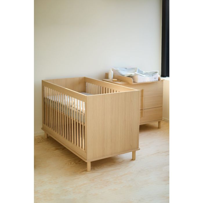 Lit bébé évolutif Nordica Naturel 70x140cm - Childhome