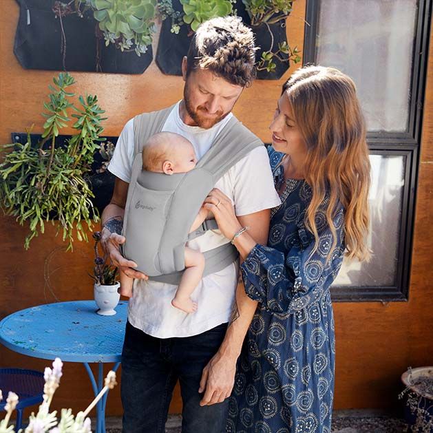 Embrace Heather Gray Baby Carrier Ergobaby