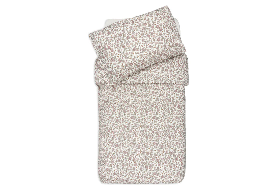 Duvet Cover and Pillowcase 100x140cm Retro Flowers - Jollein