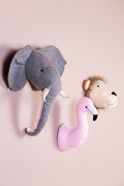 Felt elephant head to hang - Childhome