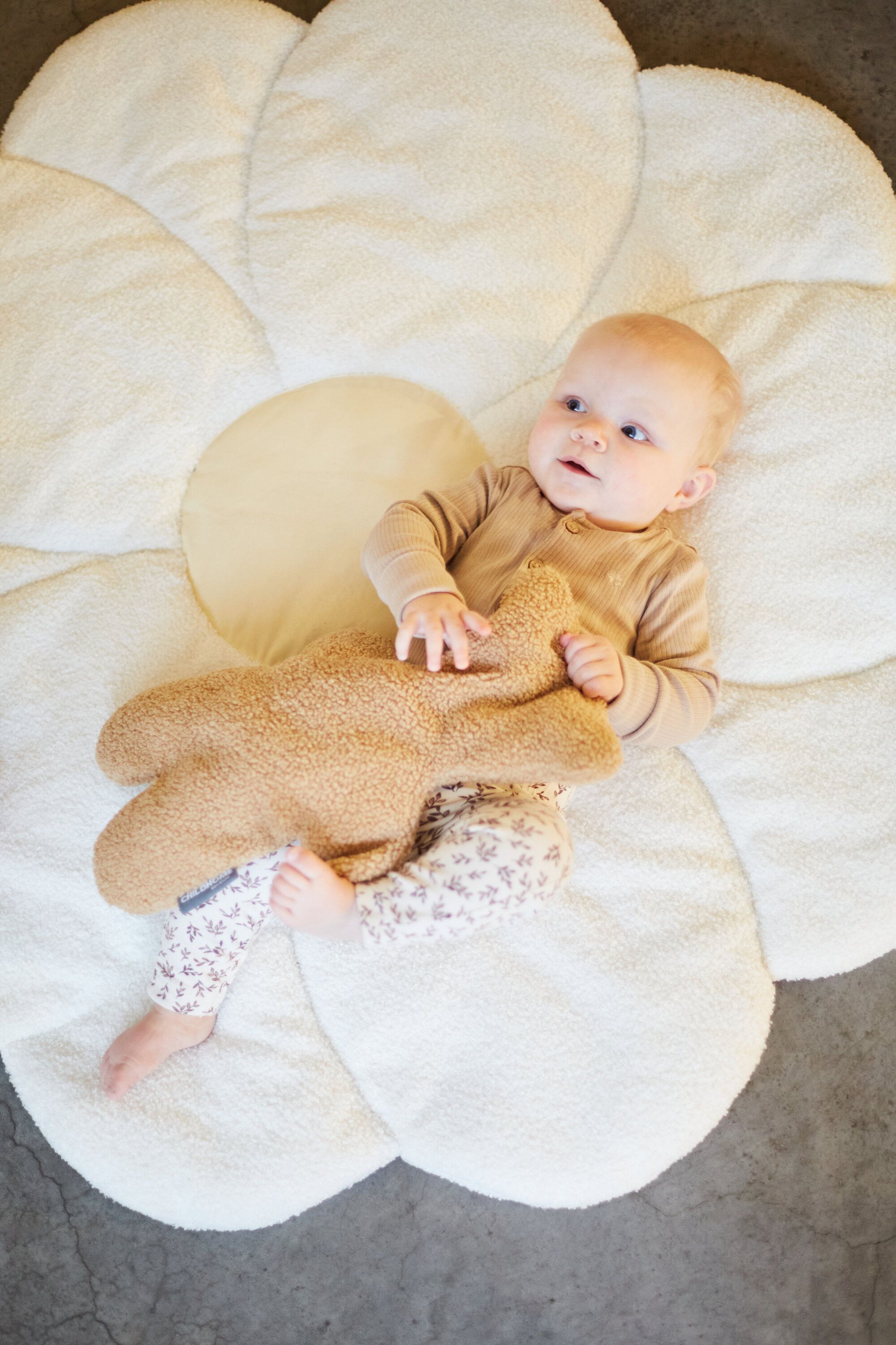 Playpen mat 75 x 95cm Jersey + Muslin Hearts - Childhome 