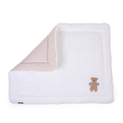 Tapis de parc 75x95cm Jersey melange Beige + Mousseline Teddy - Childhome