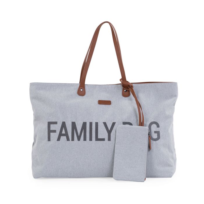 Family Bag sac à langer Canvas Gris - Childhome