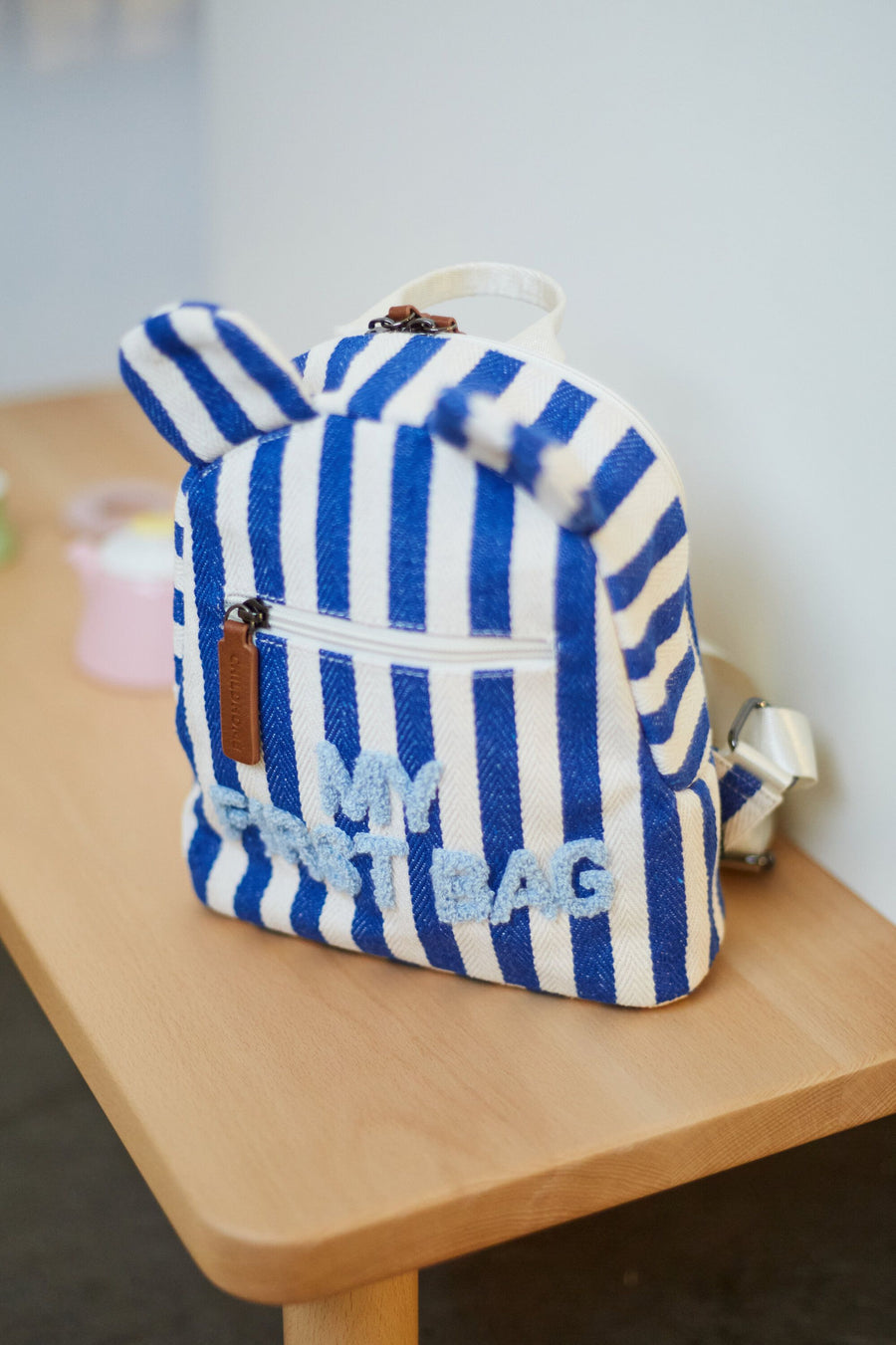 Sac à dos "My first bag" Rayures Bleu electrique - Childhome