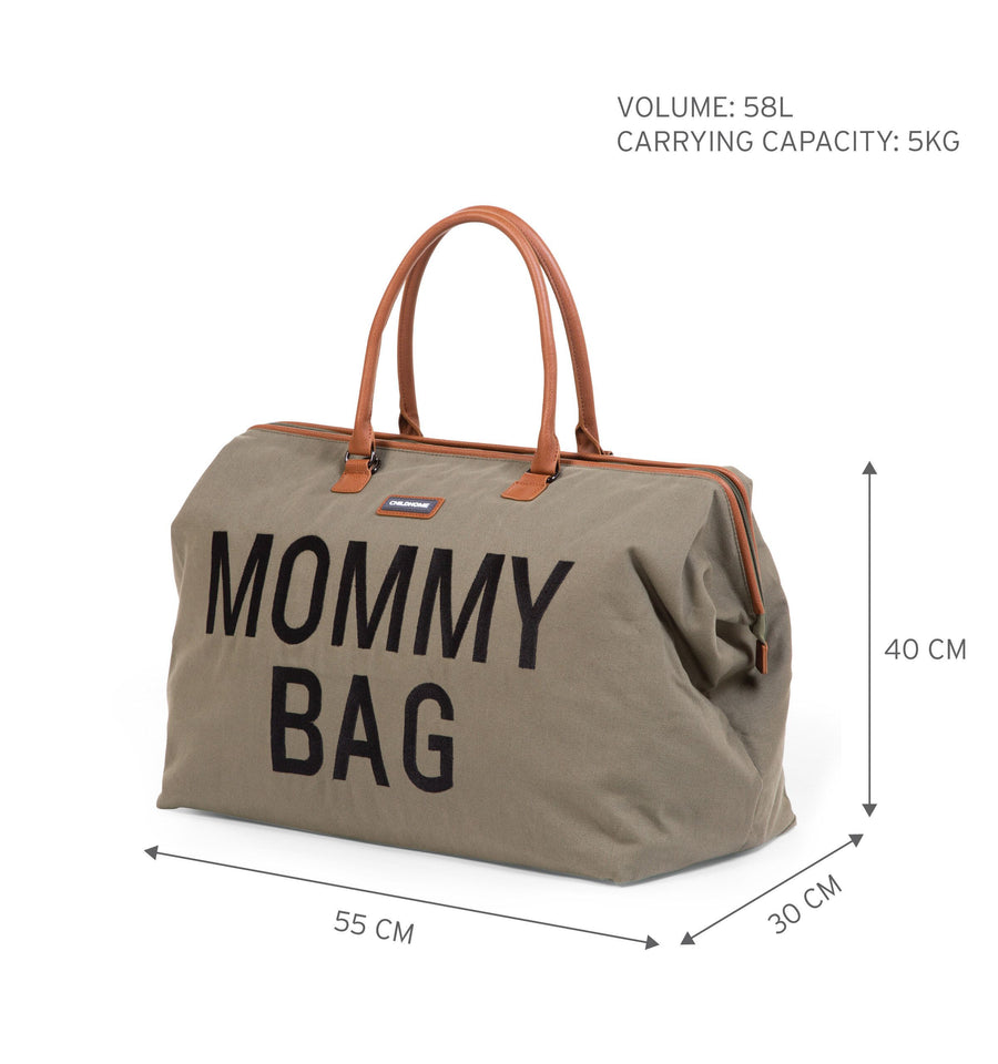 Sac à langer Mommy Bag Toile Kaki - Childhome