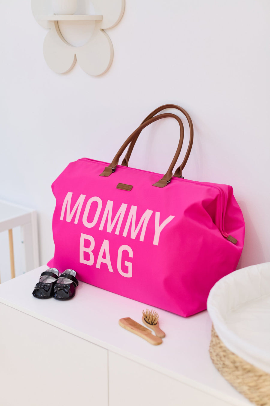 Mommy Bag Large - Ecru / Black 