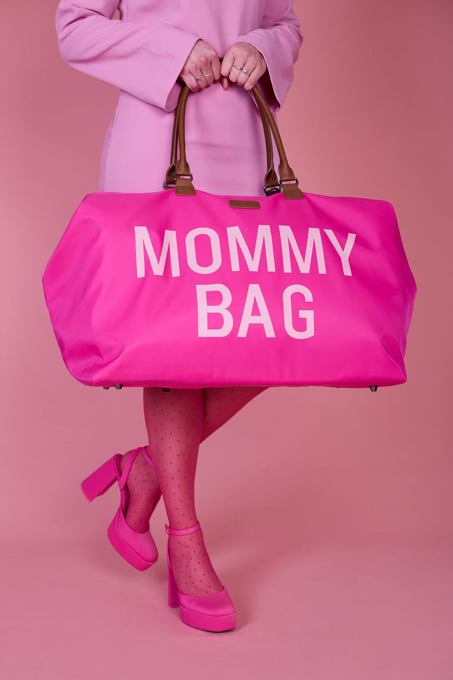 Mommy Bag Large - Ecru / Black 