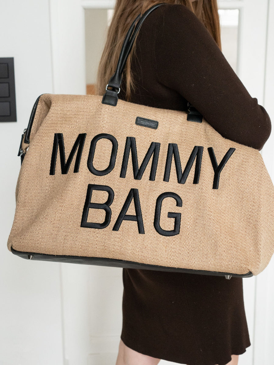 Sac à langer Mommy Bag Raffia Look - Childhome – Comptoir des Kids