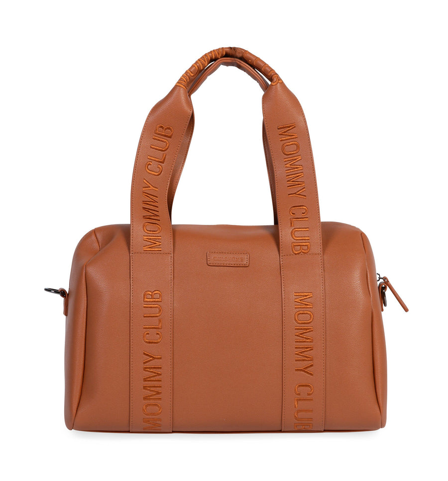 Mommy Club sac à langer Signature Cuir Vegan Brun - Childhome