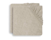 Pack of 2 Terry mattress covers 50x70cm | Nougat - Jollein