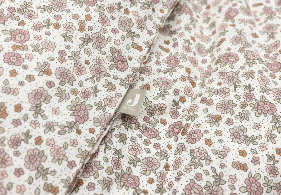 Duvet Cover and Pillowcase 100x140cm Retro Flowers - Jollein