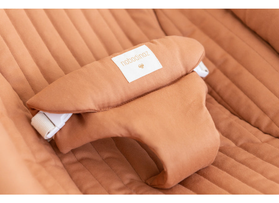 Baby lounger Growing Green | Sienna brown - Nobodinoz 