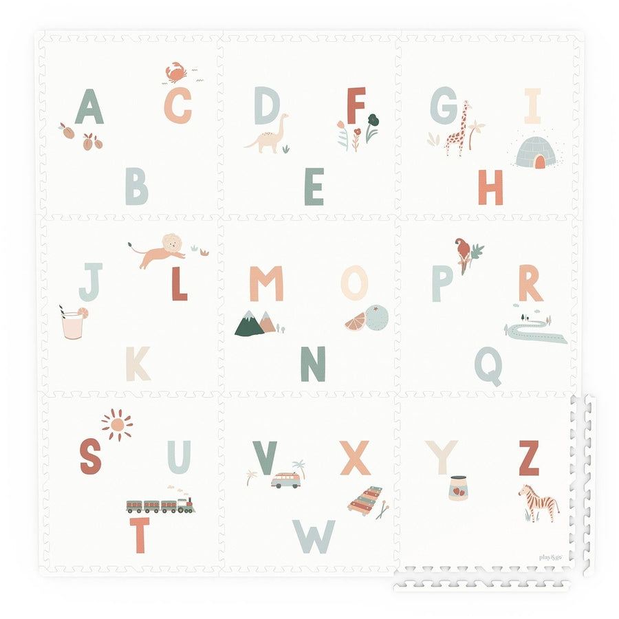 EEVAA Alphabet/Terrazzo puzzle mat - Play&amp;Go